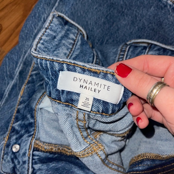 Wide Leg High Waisted Medium Wash Jeans - Picture 2 of 5